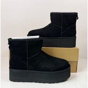 UGG Classic Ultra‎ Mini Platform Women's Size 10 Black Boots W/1135092